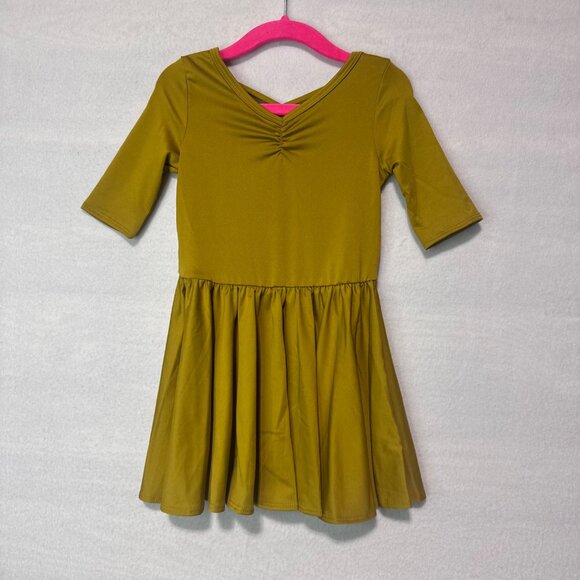 Dot Dot Smile Other - Dotdotsmile Dress Size 2T Solid Olive Color New with Tags